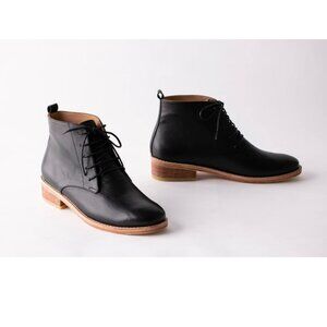 Fortress of Inca black Riri lace-up booties **Brand new in box